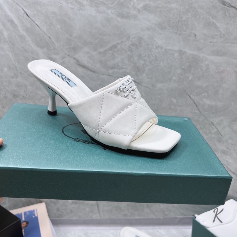 Guốc Prada Trắng Đen Kem Full Size 35-39  - By Anh Dinh Phuong