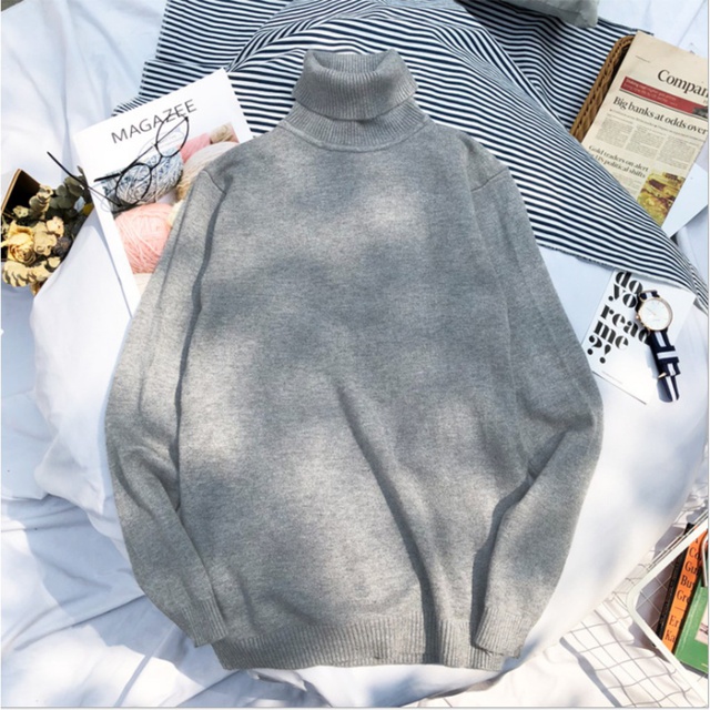 Áo len nam cổ lọ lông cừu đủ size từ 55 - 75kg chất đẹp -AL01 | BigBuy360 - bigbuy360.vn