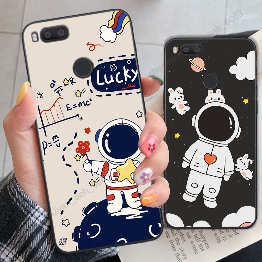 Ốp Xiaomi Mi A1 hình bầu trời, phi hành gia đẹp, ốp lưng điện thoại xiaomi viền dẻo cao cấp
