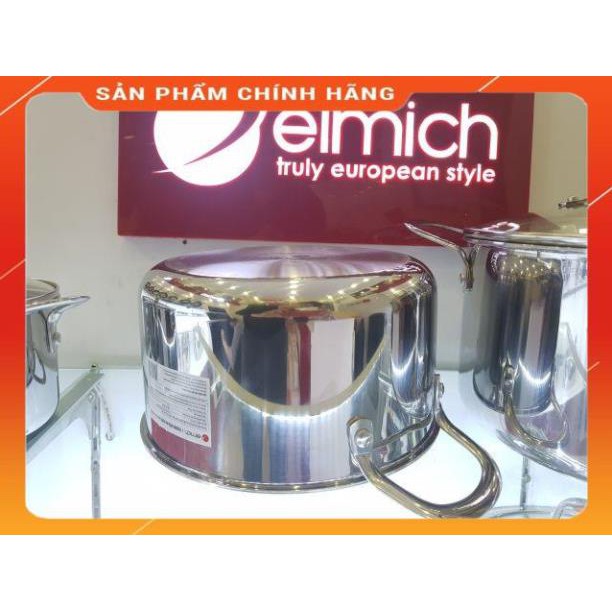 Bộ nồi inox elmich 3741 3 lớp đáy liền trimax cao cấp mã sản phẩm 2353741 kích thước 16cm, 20cm, 24cm