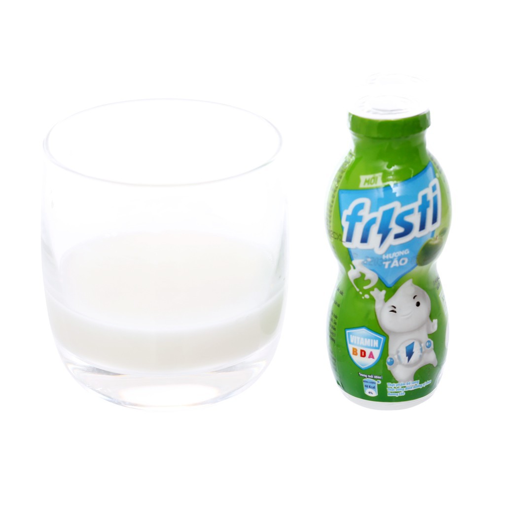 Sữa Fristi Cam / Nho / Táo / Dâu / Đào Vỉ 6 Lọ x 80ml