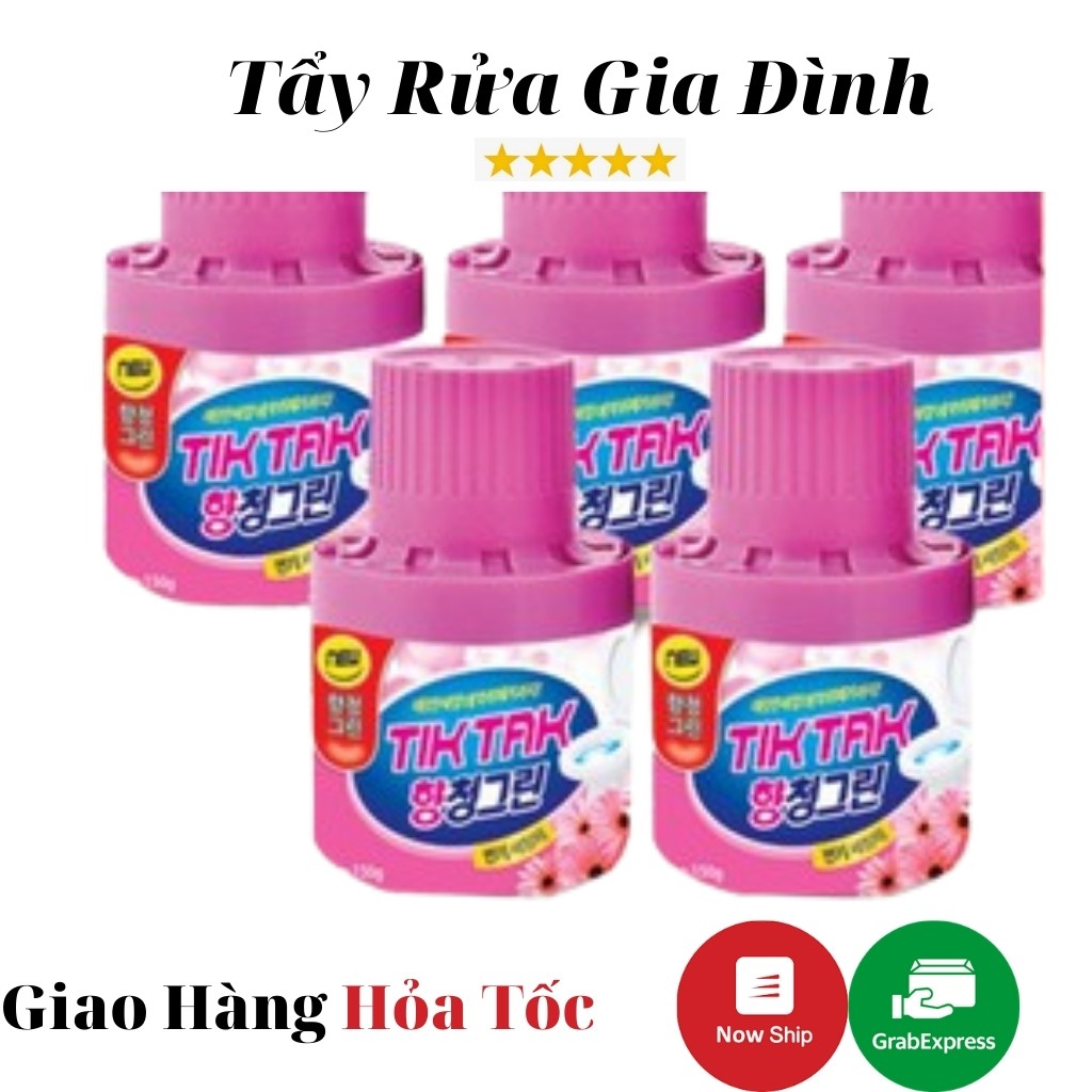 Lọ Thả Bồn Cầu TiKtaK 150g Công nghệ Hàn Quốc Khử Mùi Hôi Giữ Cho Bồn Cầu Luôn Sạch Sẽ Thông Thoáng