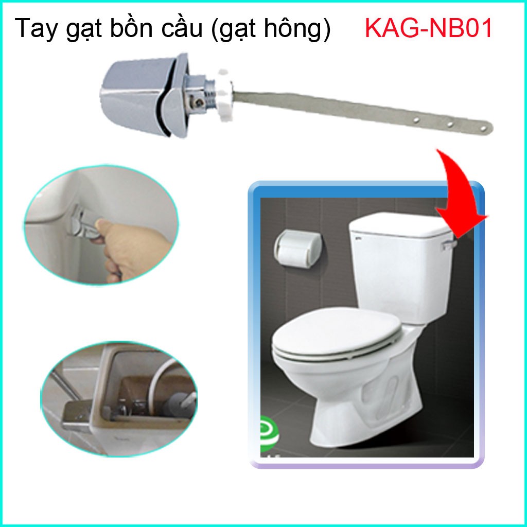 Tay gạt bàn cầu, tay gạt bên hông bồn cầu inax C117, C333, C711 KAG-NB01