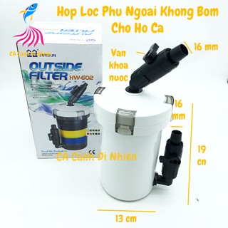 Hộp lọc phụ ngoài HW-602 không bơm - Out Side Filter Sunsun HW602 cho hồ cá