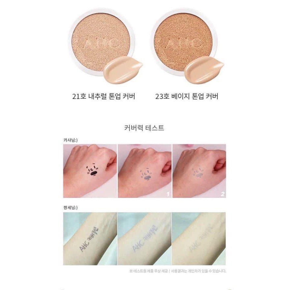 Set 3 Món Trang Điểm A.H.C Perfect Dual Cover Cushion Foundation Glam Special Gift Set