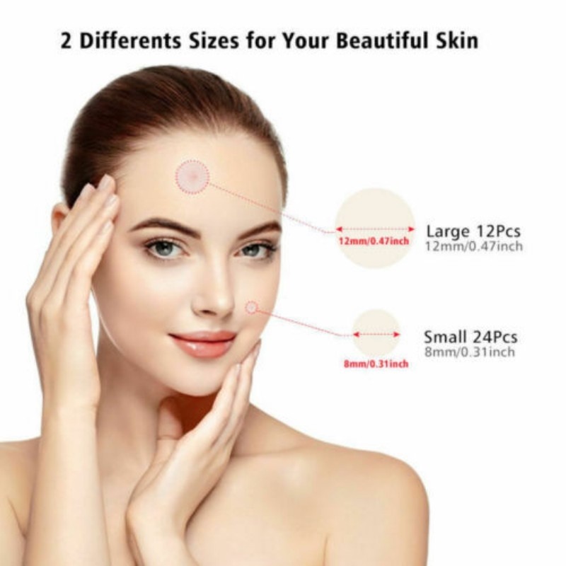 Set 36 Miếng Dán Hỗ Trợ Giảm Mụn Vô Hình Thoáng Khí Bảo Vệ Da