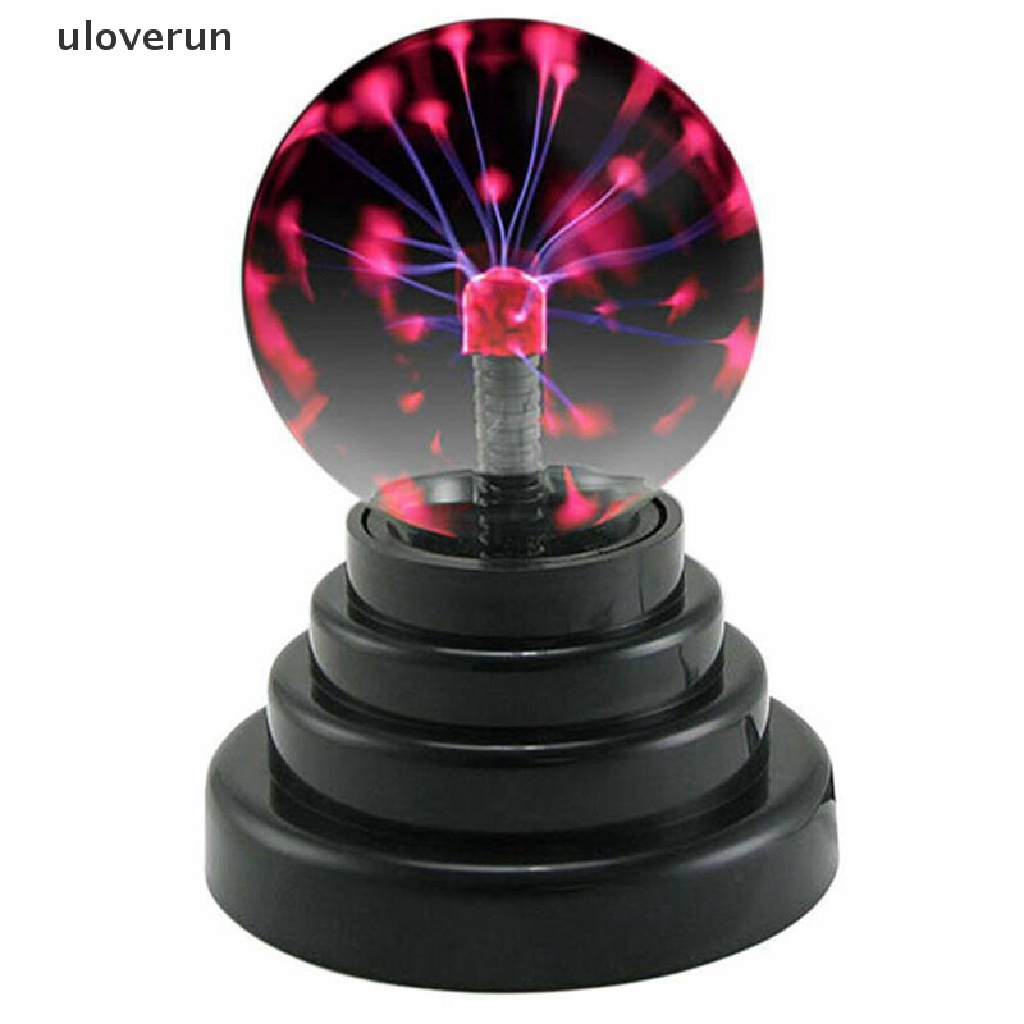 Uloverun Đèn Ngủ Bóng Plasma Bằng Thủy Tinh Hình Cầu Lớn Cảm Ứng US vn