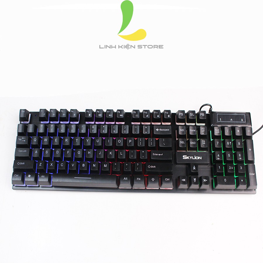 Bàn phím giả cơ Skylion H600 /  bàn phím chơi game - Tương thích với các loại PC, Laptop, bộ chuyển đổi game.