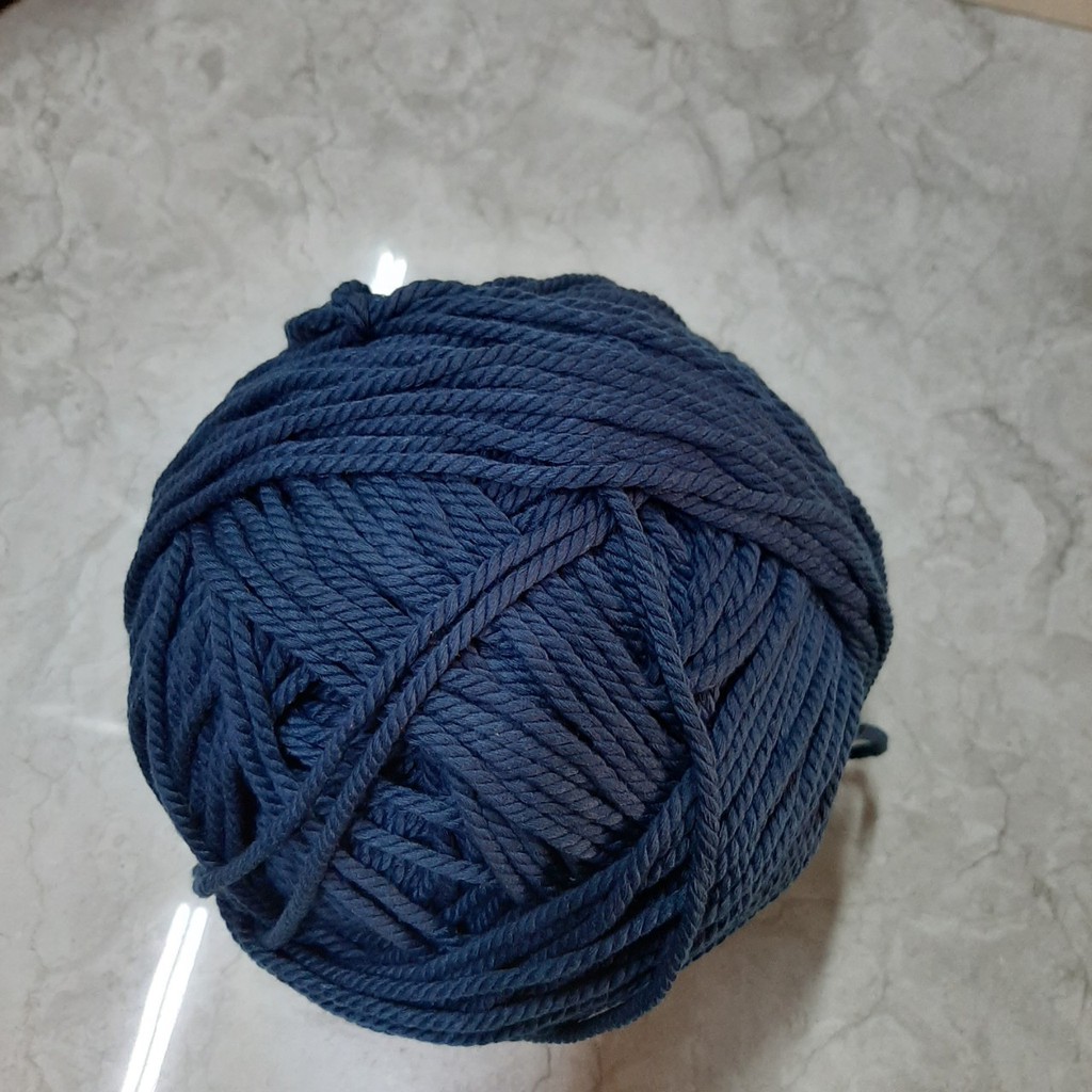 500g Dây thừng se macrame, dây cotton.-3mm. Nhiều màu sắc.