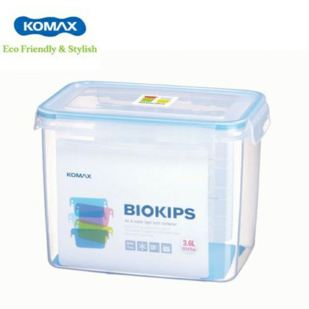 (KOMAX) Hộp nhựa Komax Biokips 3.6L, Nhựa PP dùng được lò vi sóng, xuất xứ Hàn Quốc