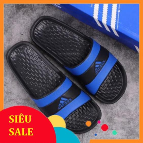 Dép Đúc Adidas thể thao xanh đen