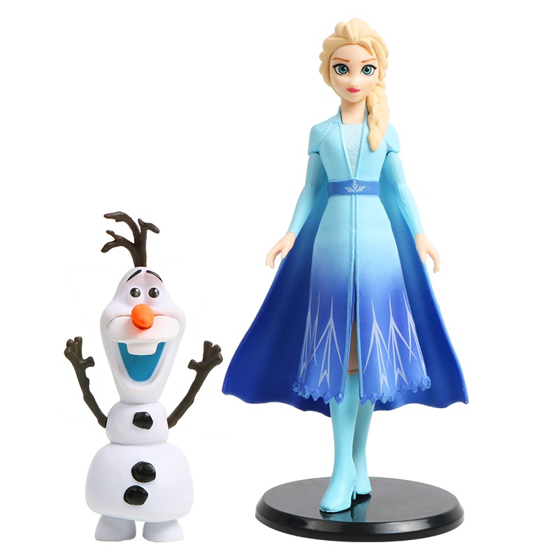 DISNEY Set 5 Mô Hình Nhân Vật Phim Hoạt Hình Frozen Bằng PVC