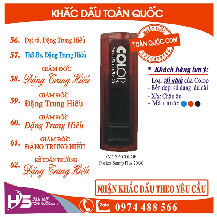 Dấu USB bỏ túi khắc theo yêu cầu có nội dung Họ và Tên , Họ và tên  kèm sđt