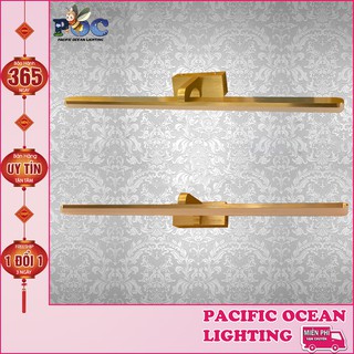 [FREESHIP] Đèn soi tranh thân inox mạ vàng POC MST-8688/5 Đèn rọi gương LED 3 màu bền đẹp