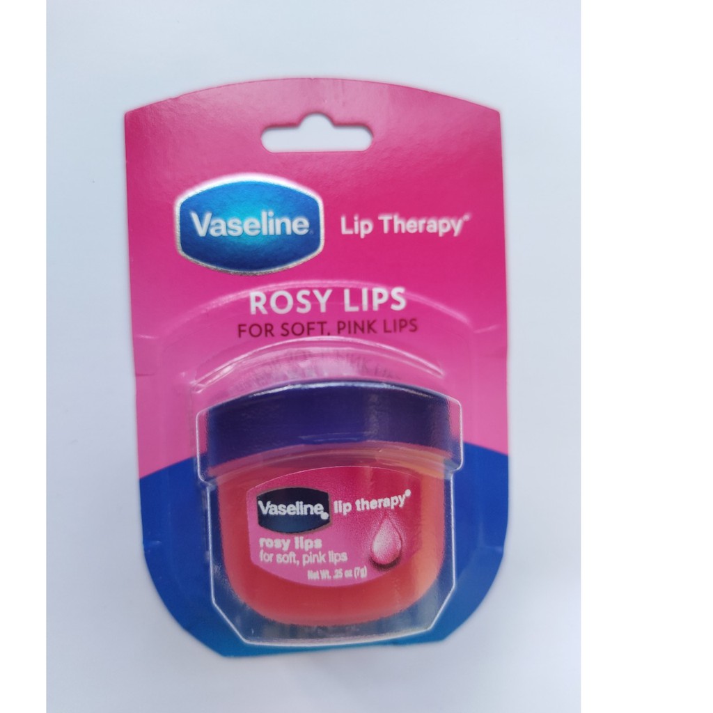 Vaseline Lip Therary Rosy Lips 7g Dưỡng Môi Hồng Và Mềm Mại