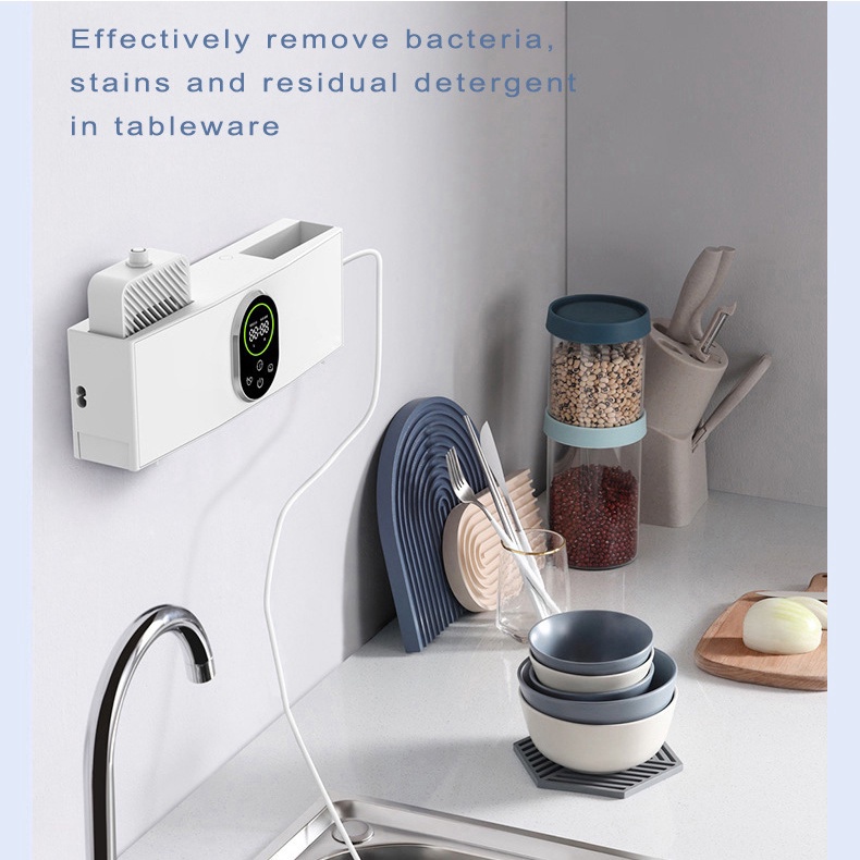 🆕 Máy rửa rau củ điện phân Hydroxyl Khử Trùng Siêu Âm Và Ozone AXM-216 50W