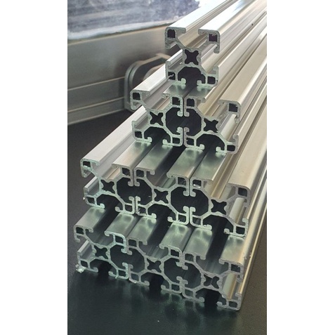 Thanh nhôm định hình 30 x 30 / Dài 50 + 100 + 120 + 150 + 200 Cm / Màu Nhôm Trắng Silver / Chuẩn Chống Oxi Hóa .