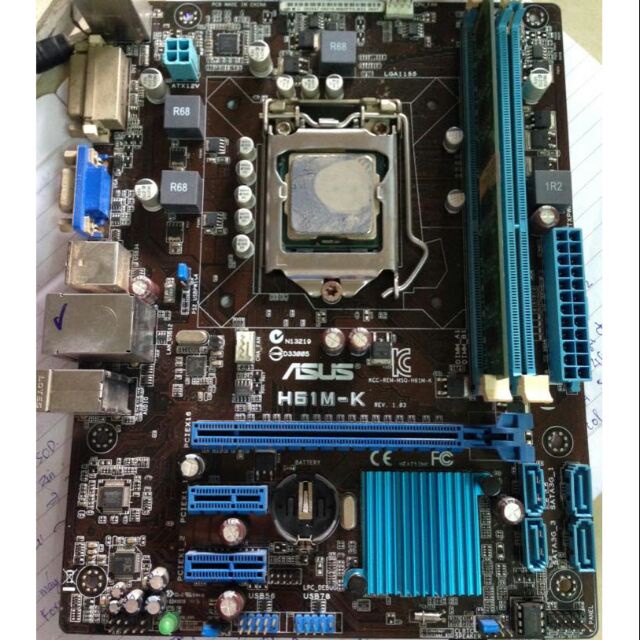 Main A.SUS H61 - DDR3 8G - Cũ - Bảo Hành 12 Tháng