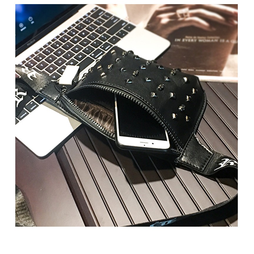 Túi bao tử đeo chéo trước bụng hông mini thời trang da cao cấp chính hãng phù hợp đi chơi đi làm | BigBuy360 - bigbuy360.vn