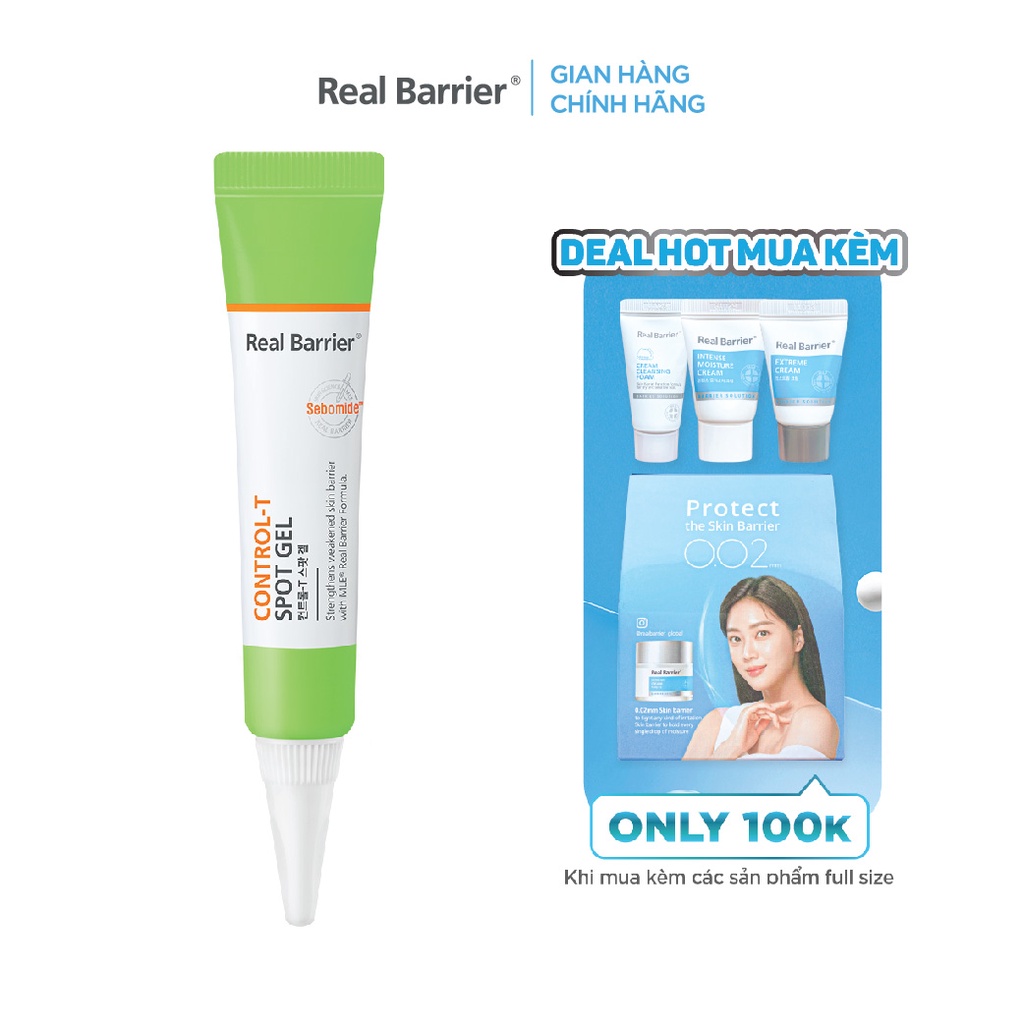 Gel hỗ trợ giảm mụn và kiểm soát bã nhờn REAL BARRIER Control-T Spot Gel 15ml