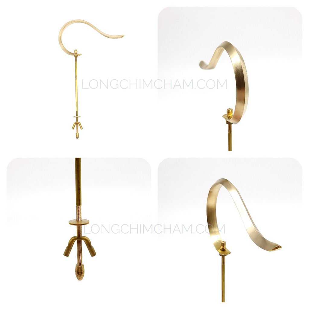 Móc treo chim size lớn - Móc đồng 3 cạnh