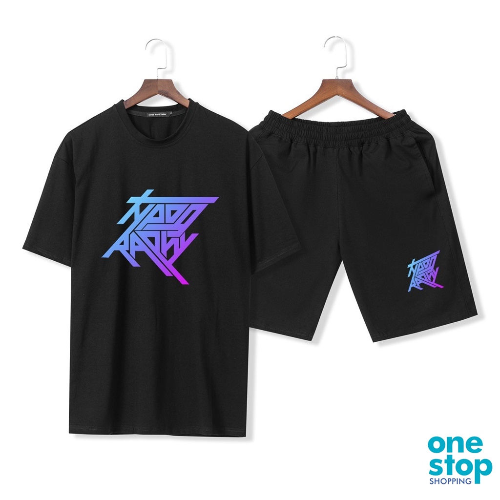 Bộ thời trang nam nữ B05 mặc nhà áo tay lỡ form rộng one shop