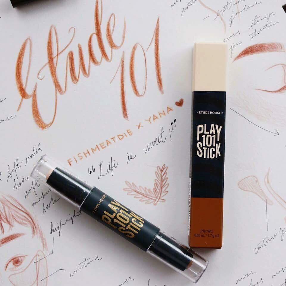 Tạo khối 2 đầu siêu tiện lợi từ nhà E/TU/DE Play 101 Stick Contour Duo màu #01 và #02