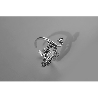 Nhẫn bạc thái con công Peacock