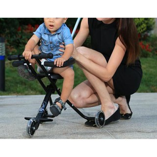 (Sale) XE ĐẨY 3 BÁNH GẤP GỌN THÔNG MINH