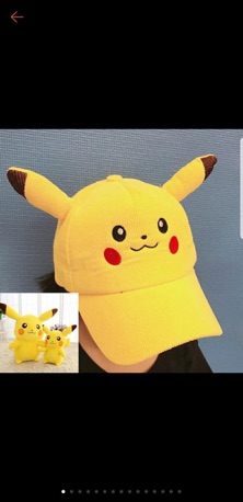 Nón kết nhung pikachu dành cho bé