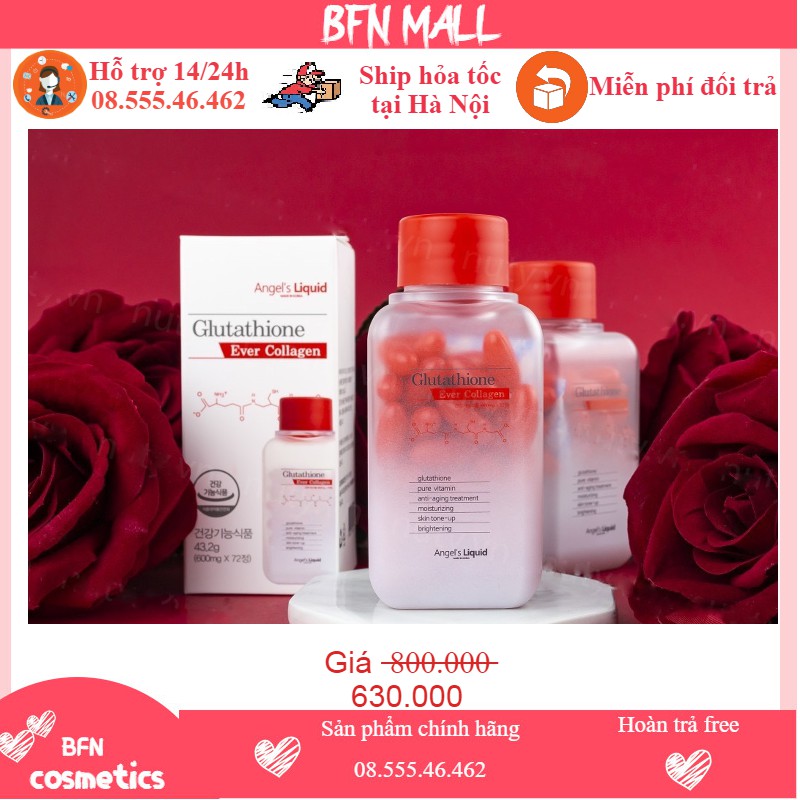 Viên Uống Trắng Da , Cấp nước 7day Angel's Liquid Glutathione Ever Collagen Hàn Quốc - BFN MALL | BigBuy360 - bigbuy360.vn