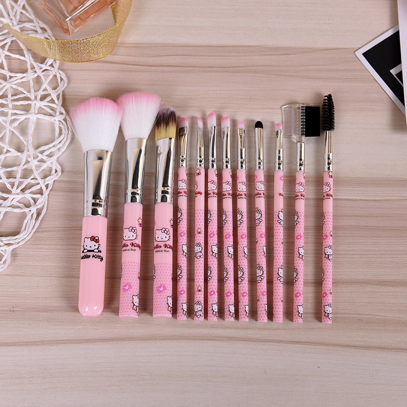 Bộ Cọ 12 Cây Perfect Foundation Make Up Brush Hình Thú Siêu Dễ Thương No.912