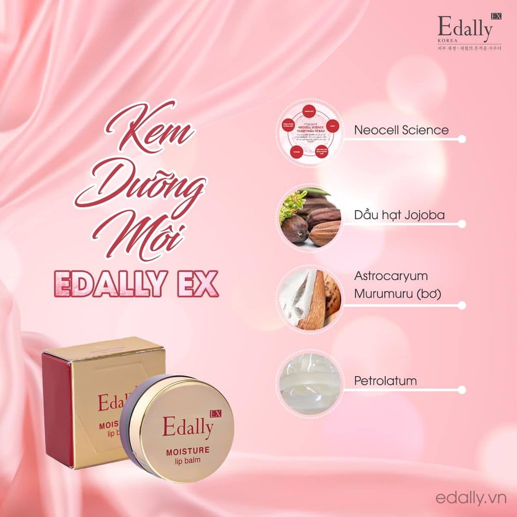 Kem Dưỡng Môi Edally dưỡng ẩm làm hồng môi Moistrure Lip Balm 5g