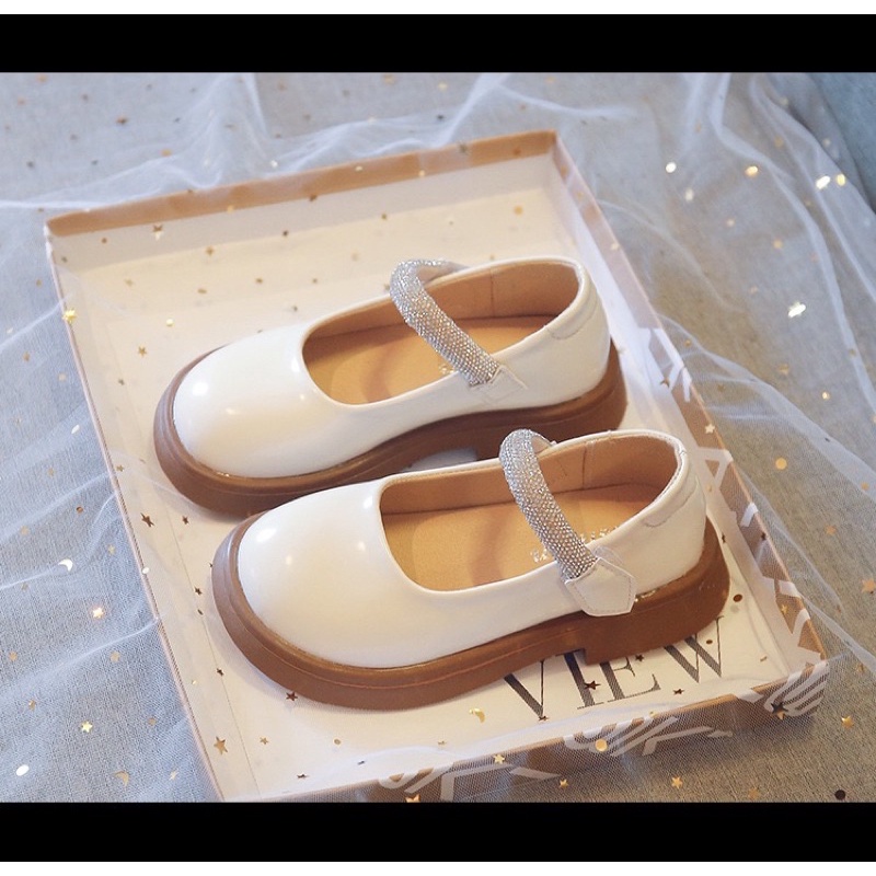 Giày búp bê da cho bé gái phong cách hàn quốc cho bé 3-12 tuổi