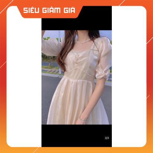 Đầm Nữ Vải Tơ Ánh Kim, Váy Tiểu Thư Sang Chảnh | BigBuy360 - bigbuy360.vn