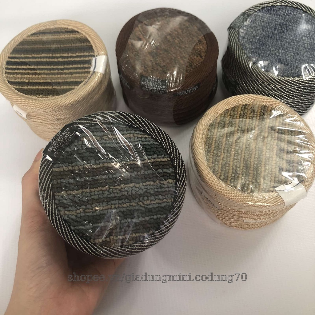 Đế Lót Ly, Miếng Lót Ly Cốc Tròn Vải Nỉ Siêu Thấm Nước Chống Trơn Trượt Loại 1 Dày Dặn