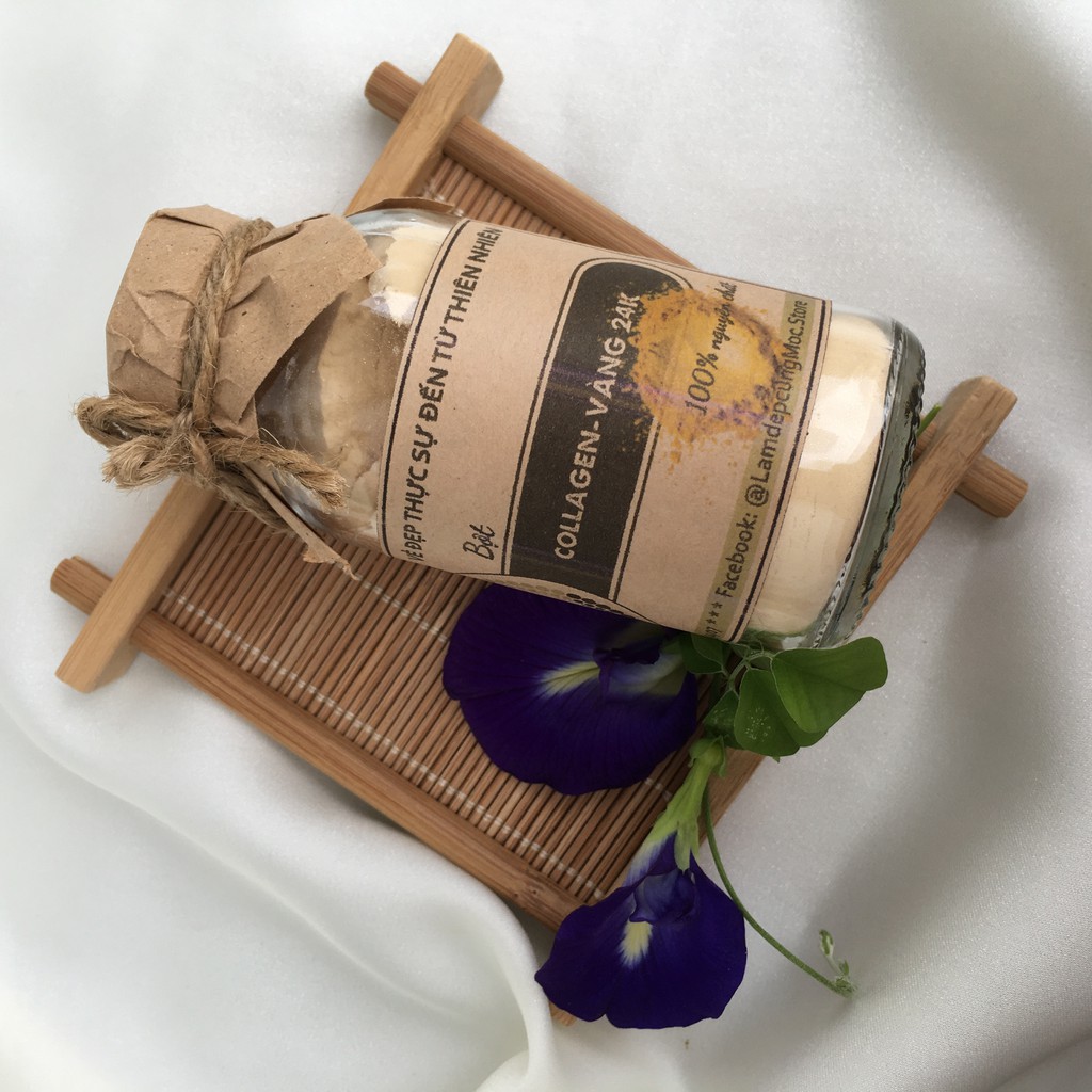 Bột Collagen, Vàng 24K thiên nhiên đắp mặt nạ nguyên chất 100ml (60g) | BigBuy360 - bigbuy360.vn