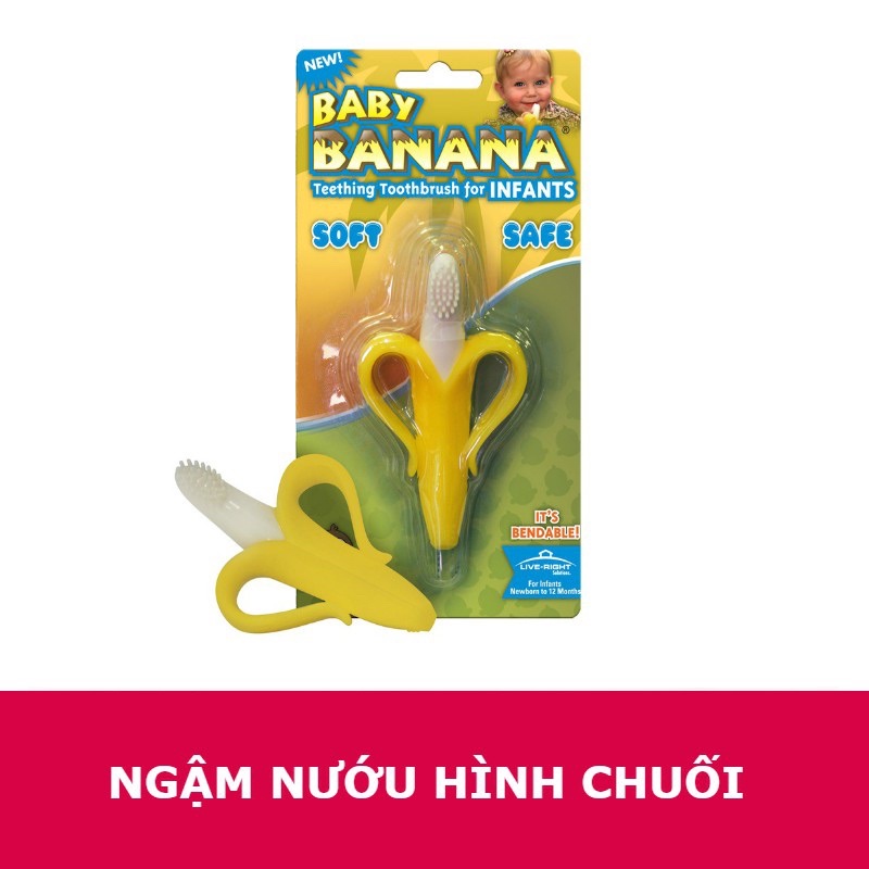 Gặm Nướu Chuối Cho Bé Baby Banana Mỹ