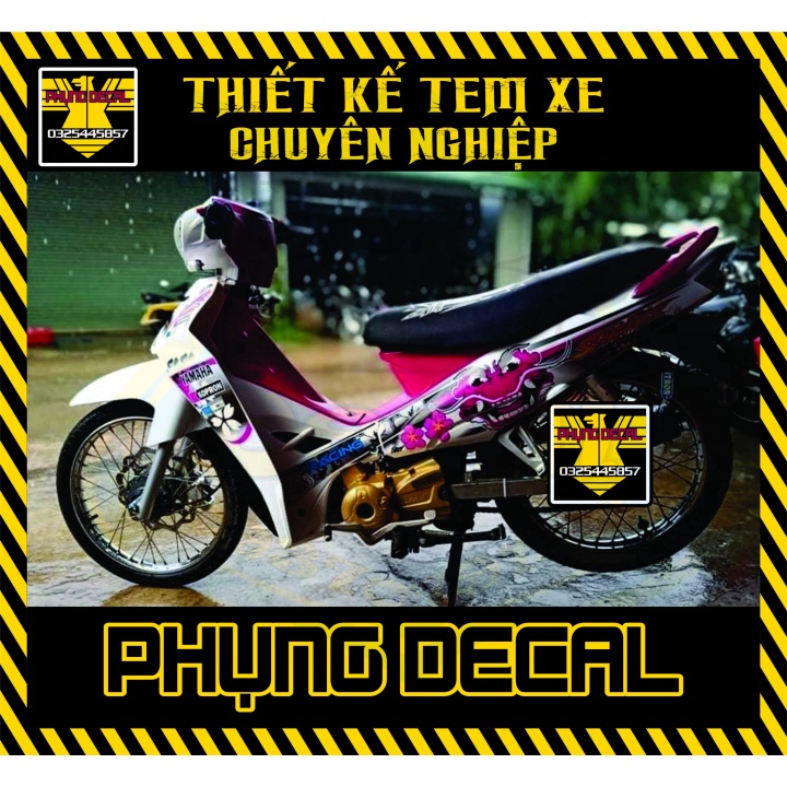 ( Quí khách vui lòng mang ra tiệm cho thợ dán ) Tem sirius đầu lân trắng