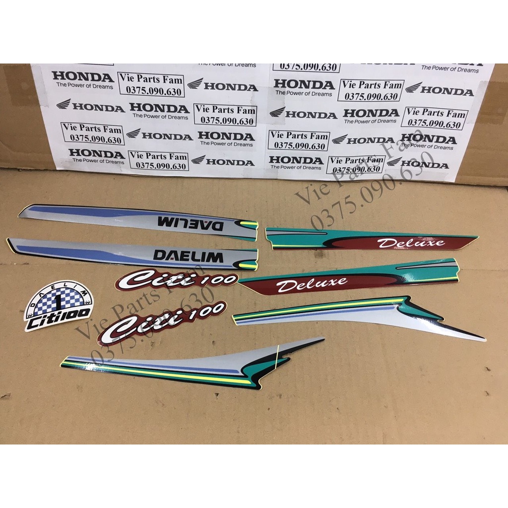 Bộ tem Honda Citi 100 đời 95