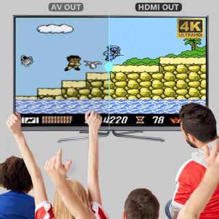 【janny】4K Mini Video Game Console Retro Game Player with Wireless Controller HDMI Output Built-in 568 Classic Games for Dual Players