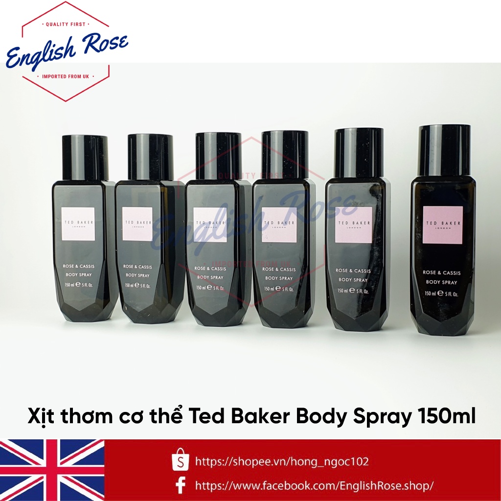 Xịt thơm cơ thể Ted Baker body spray 150ml