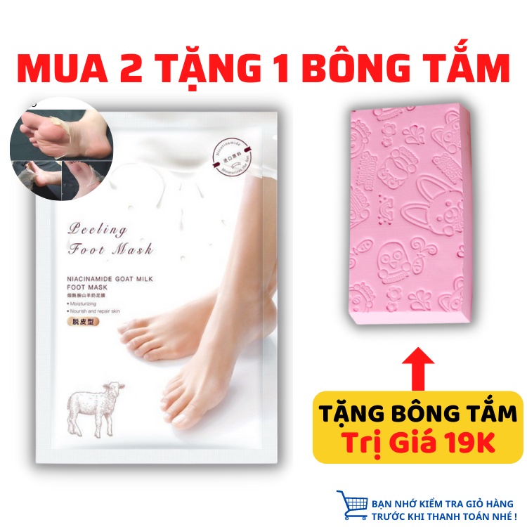 Cặp Mặt Nạ Chân Của Hàn Quốc Dạng Lột Da Chết Làm Trắng Da Mịn Màng Và Cung Cấp Dưỡng Ẩm Cho Đôi Chân