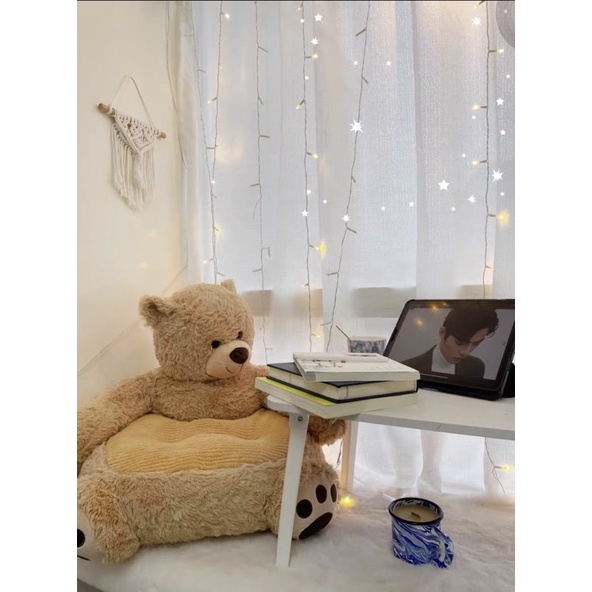 Ghế Bệt Gồi Hình Gấu Teddy Vải Nhung Co Dãn Bông Siêu Ấm Hàng Nhập Khẩu Cao Cấp