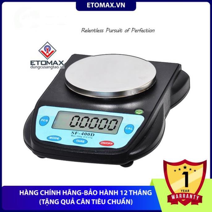 Cân tiểu ly để bàn 500g x 0.01g SF-400D, chính xác tới 1% gram, Hàng cao cấp, Bảo hành 12 tháng