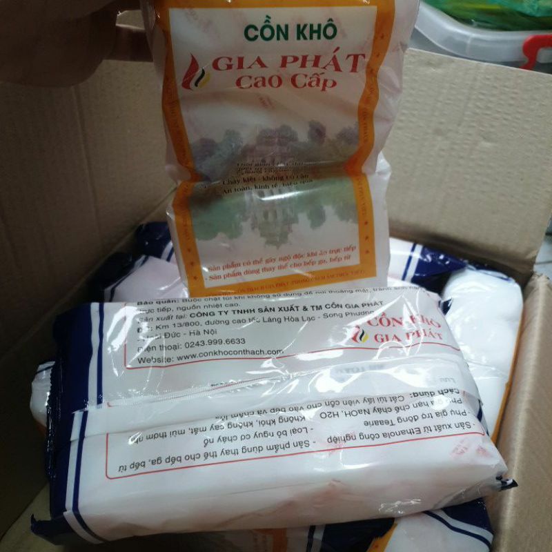Cồn Khô Gia Phát ăn Lẩu nướng đồ 1 thùng 10 gói