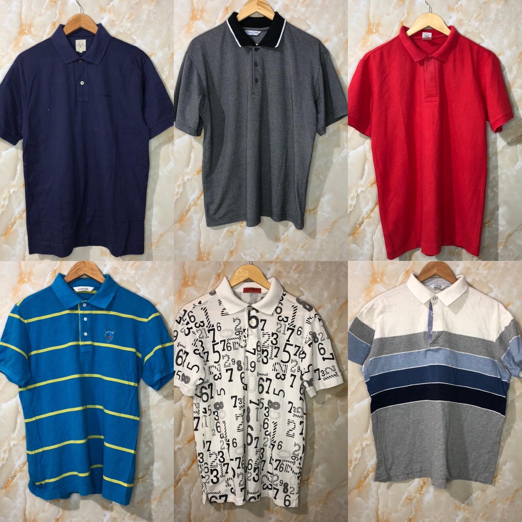 [ĐỒNG GIÁ 60K], 50 mẫu áo polo 2hand SIZE L, độ mới trên 90%, NHÀ KHO NHỎ 2HAND STORE | BigBuy360 - bigbuy360.vn