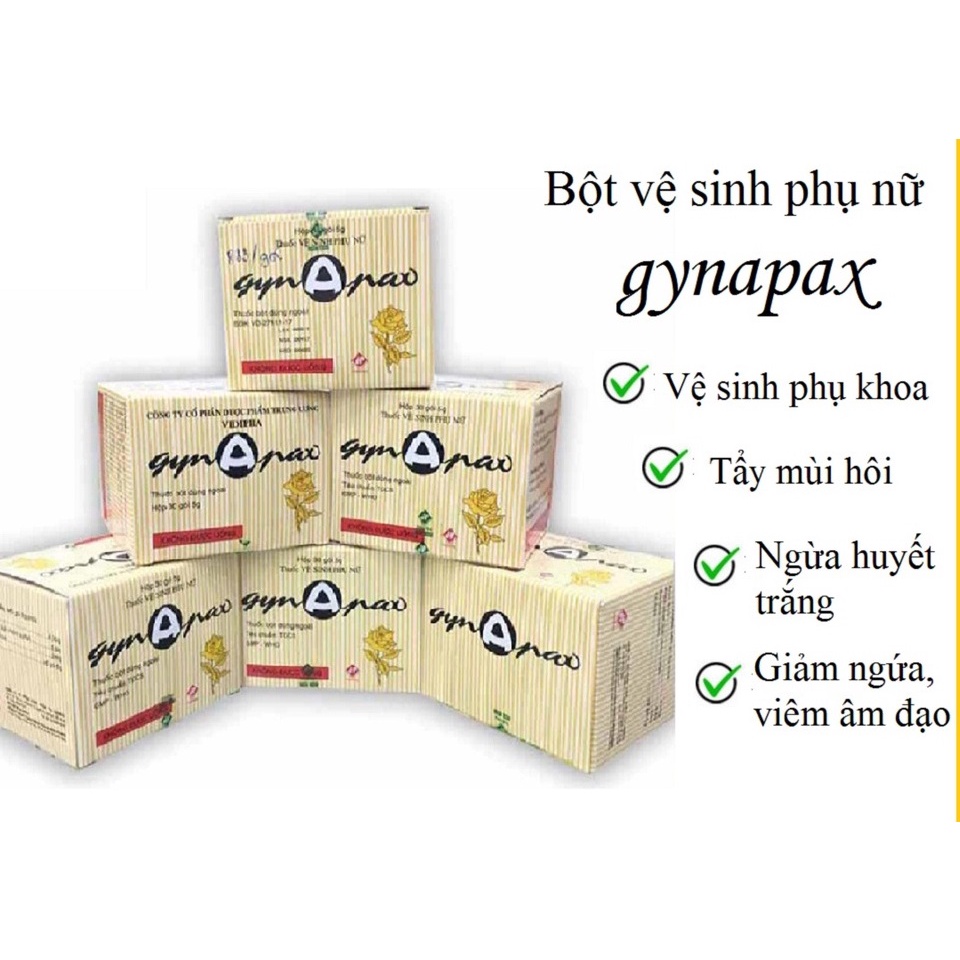 Bột Vệ Sinh Phụ Nữ Gynapax hộp 30 gói