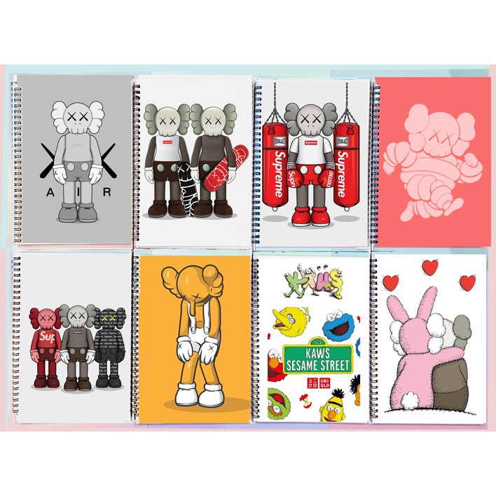 Sổ lò xo phi hành gia astronaut SLI25 60 trang 17x25cm kaws