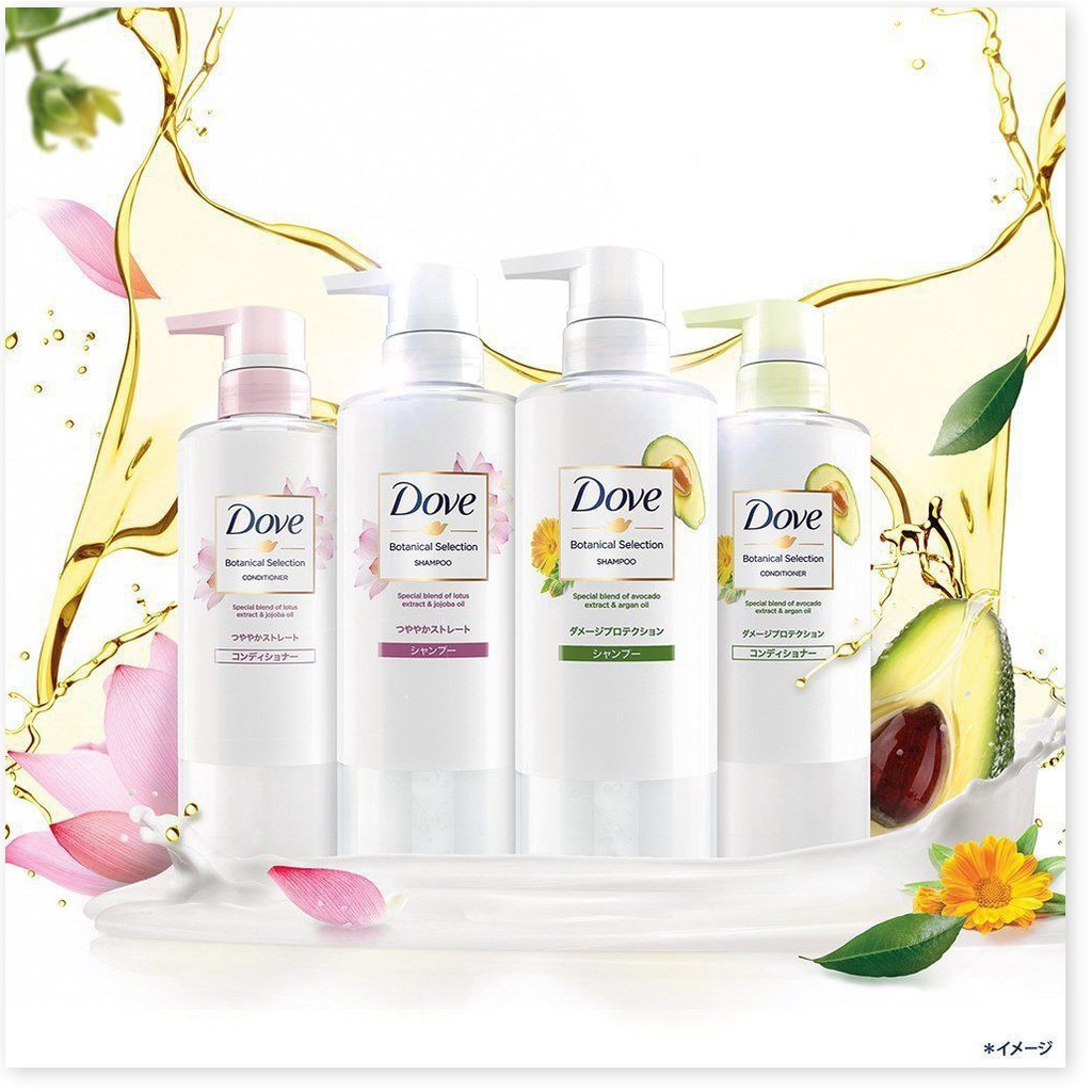 [Mã giảm giá sỉ mỹ phẩm chính hãng] Dầu Gội Dove Botanical Selection Shampoo 500g